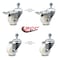 Service Caster 3 Inch Nylon Wheel Swivel 1/2 Inch Threaded Stem Caster Total Lock Brakes, 2PK SCC-TSTTL20S314-NYS-121315-2-S-2 - alternate 6